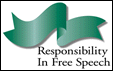 Green Ribbon for responsibility in free speech